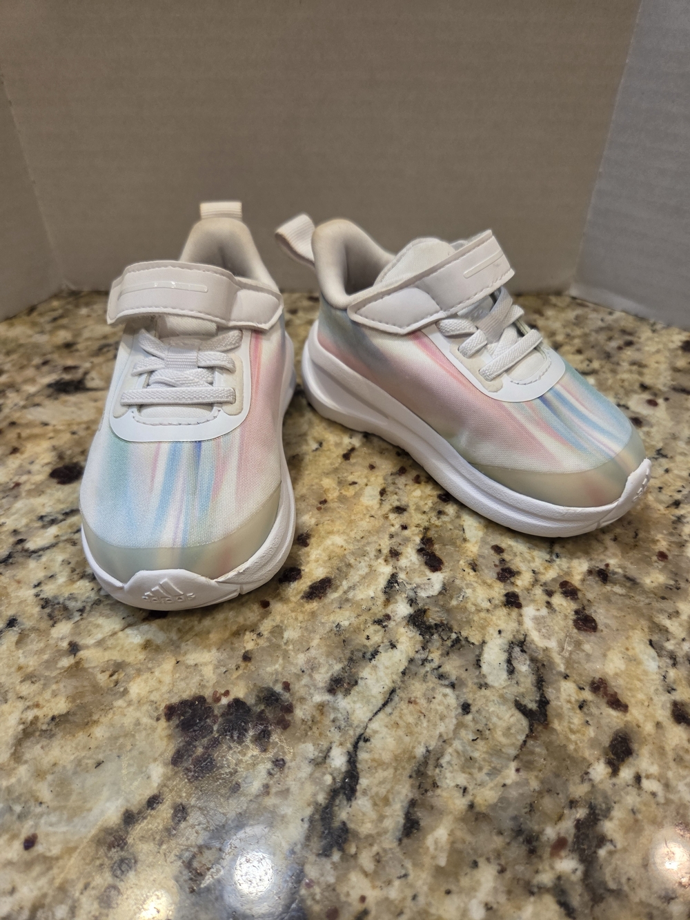 Adidas Toddler Kids Fortarun X Ty Dye Pink White Running Shoes S23784 Size 5K